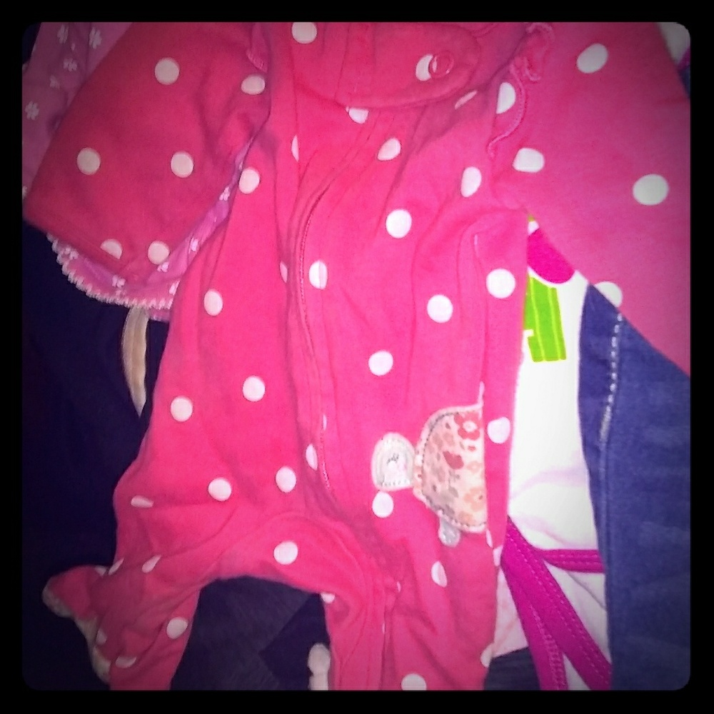 Pink premie child of mine lot bodysuits &1 pants